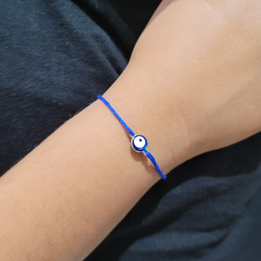Small Children (Baby) Evil eye Pearl Rakhi Rakhri bracelet, Rakhi, Simple Rakhi, Evil eye Rakhi