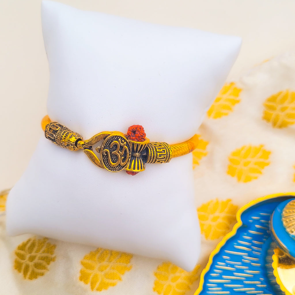 Om Namah Shivaya Rakhi - Kada Style Designer Wear