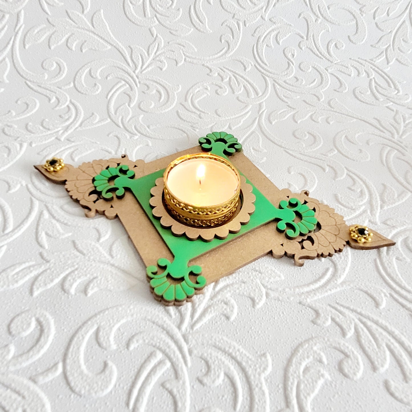 Intricate Diya