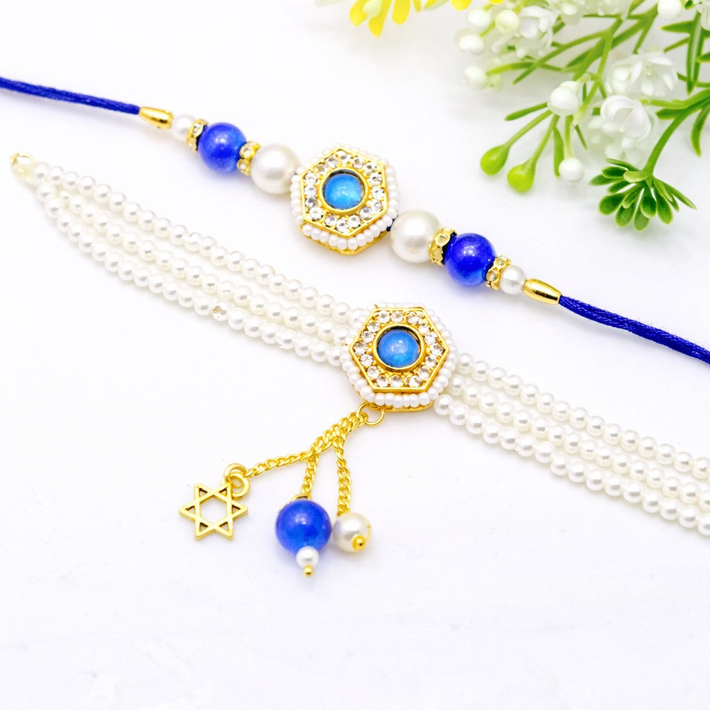 Royal Maharaja Maharani Bhai Bhabhi Rakhi Set – Designer Rakhi