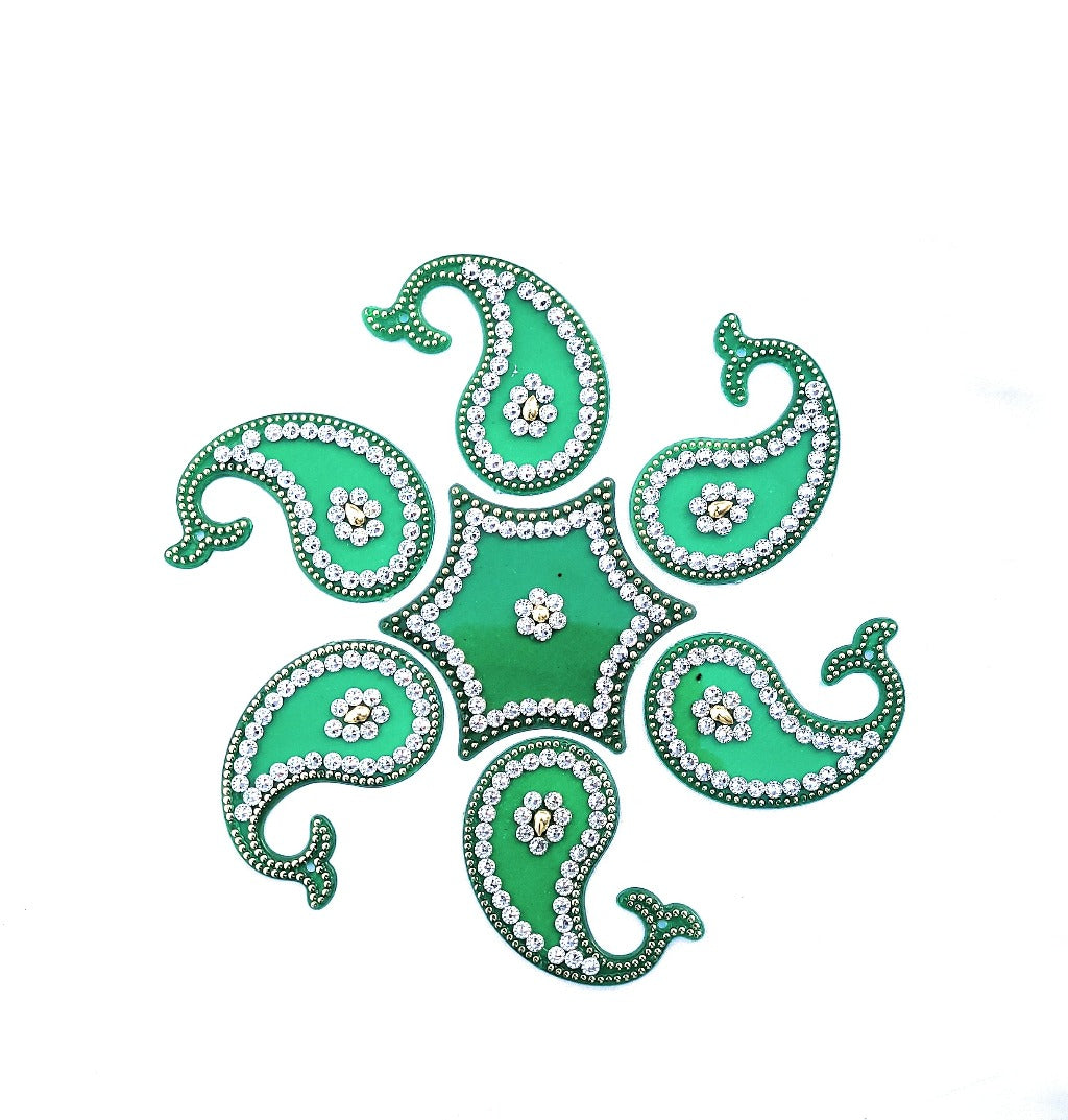 Diwali Decoration Rangoli Reusable Acrylic Set