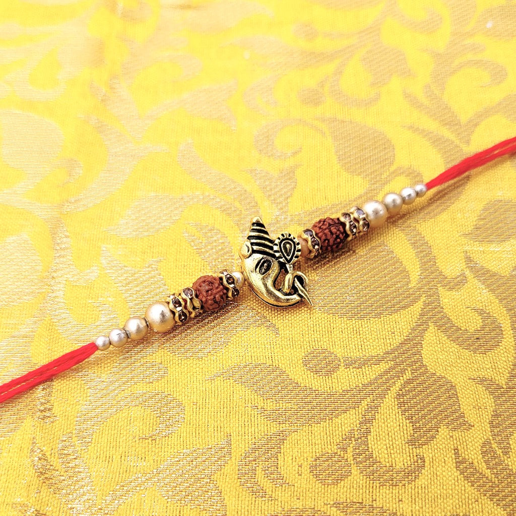 Rakhi with Rudraksh Beads