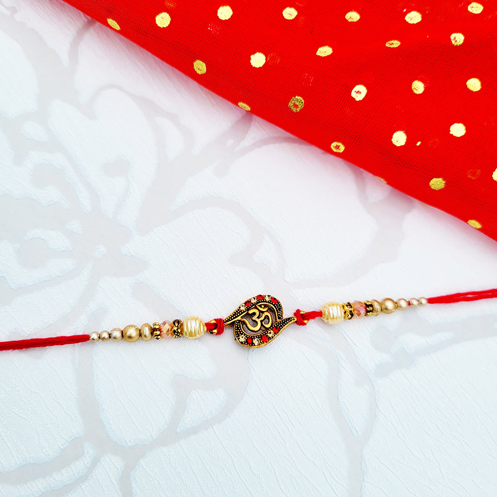 Rakhi with Eternal Peace symbol Om / AUM for Raksha Bandhan 2023