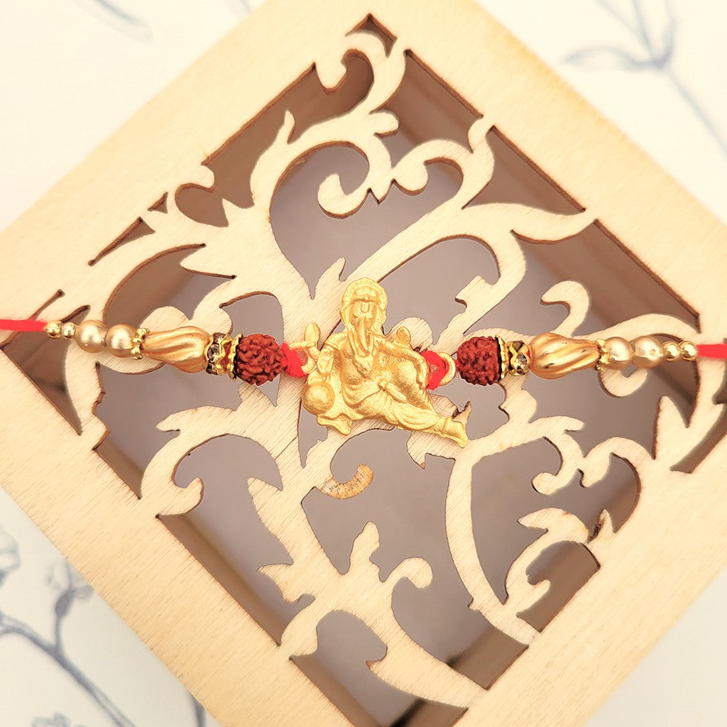 Lucky Ganesha Unique Design Rakhi