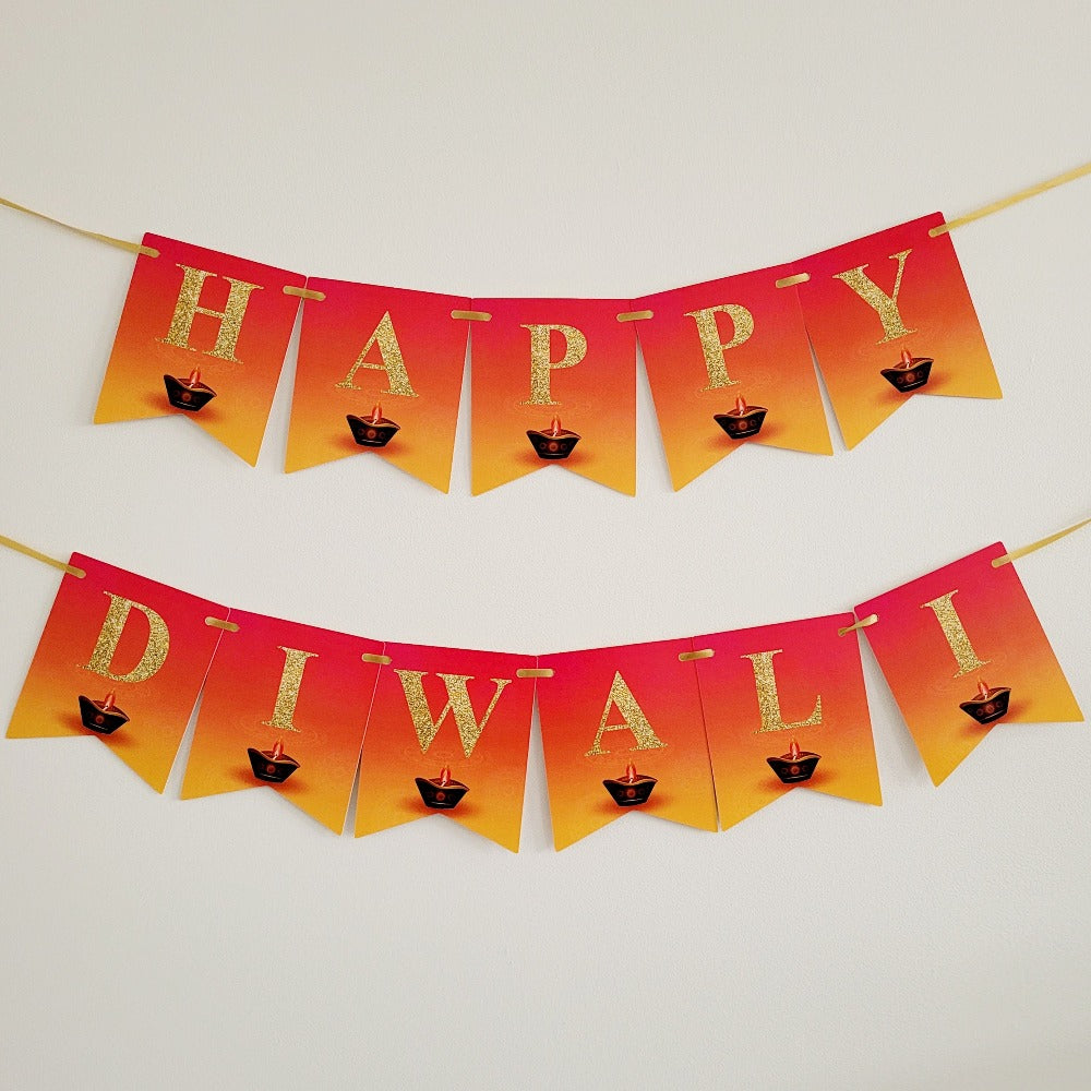 Bright Diwali Decorative Banner