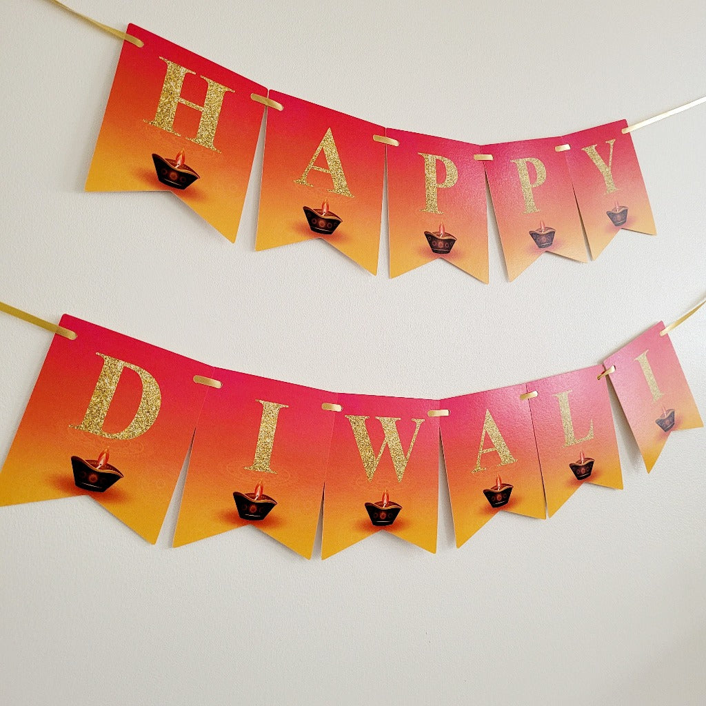 Bright Diwali Decorative Banner