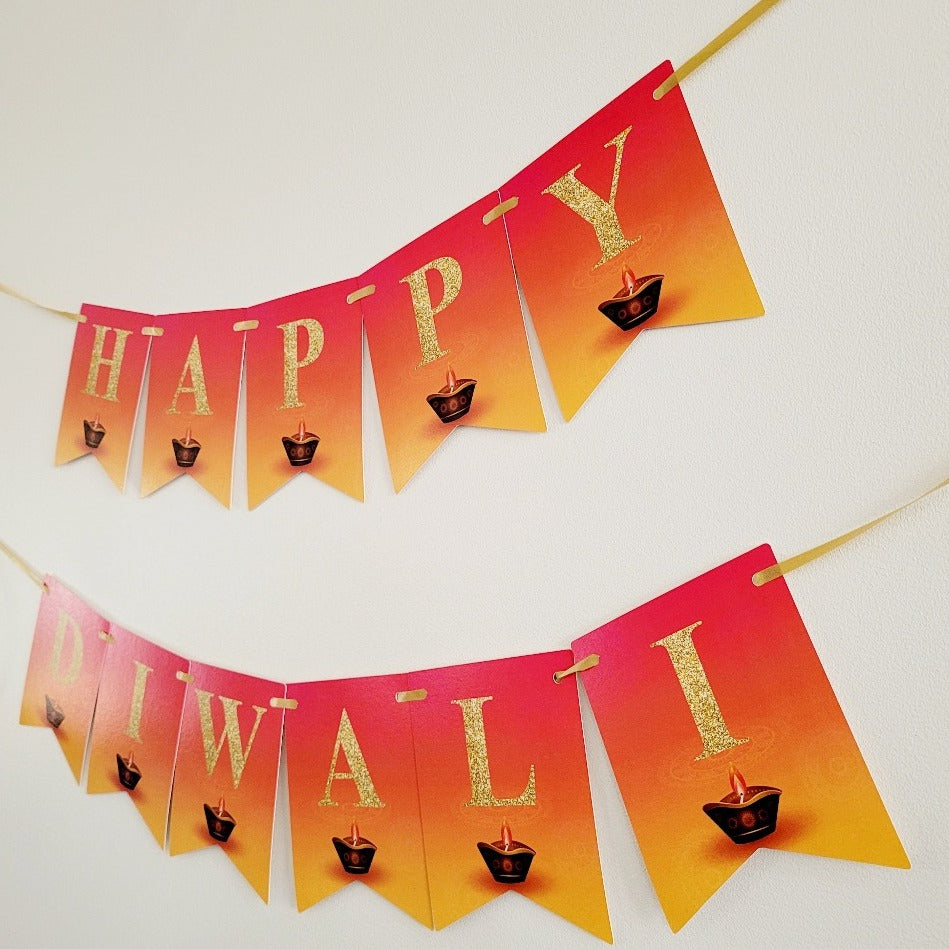 Bright Diwali Decorative Banner
