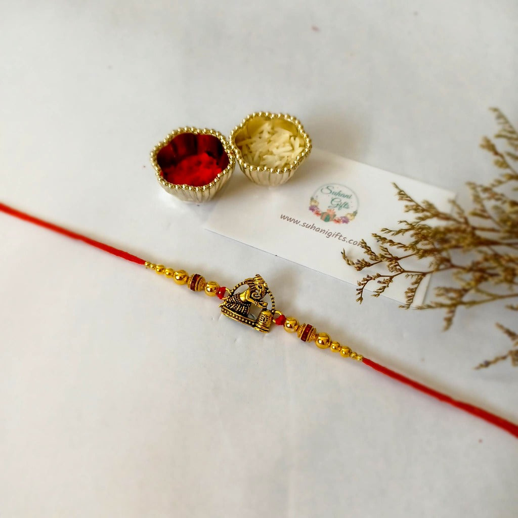 Unique Raksha Bandhan Designer Rakhi - Shivji Puja By Ganesha