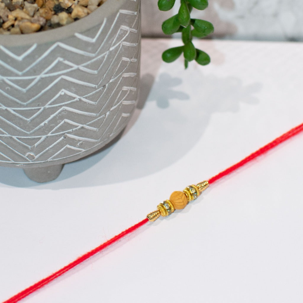 Simple Bead and Pearl Rakhi/Rakhris,