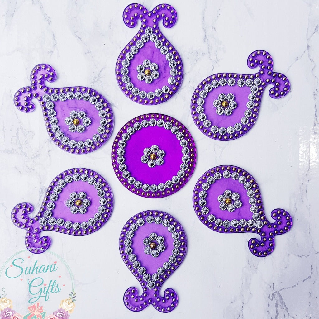Diwali Decoration Rangoli Reusable Acrylic Set