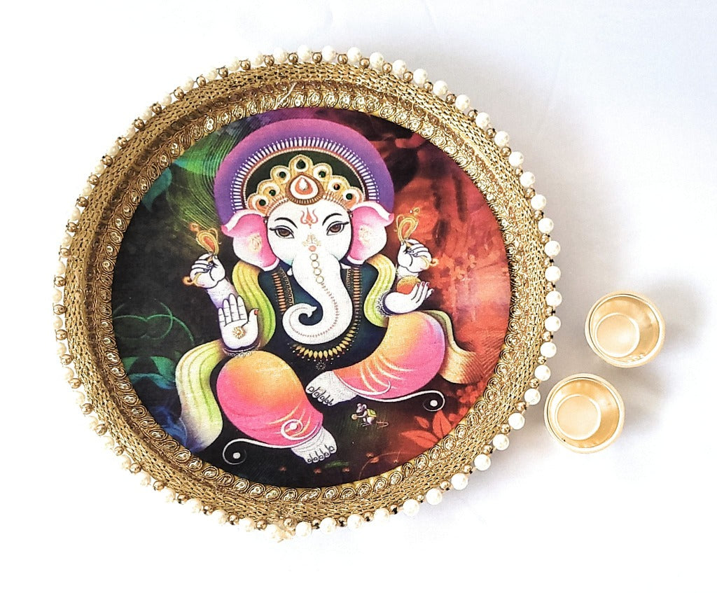 Karwa Chauth Thali, Diwali Pooja Thali, Ganesha & Other Options for Decoration
