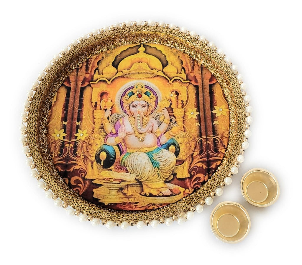 Karwa Chauth Thali, Diwali Pooja Thali, Ganesha & Other Options for Decoration