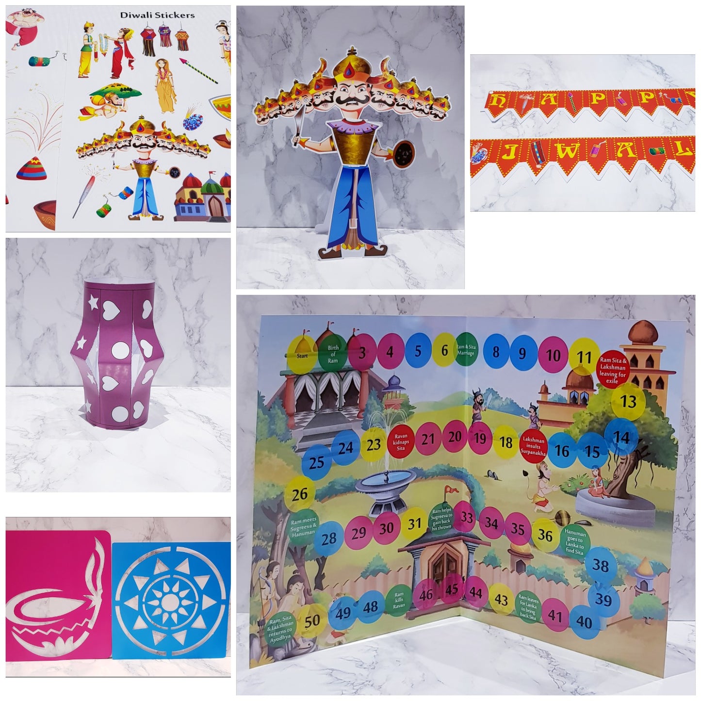 Kids Personalised Diwali Box Activity Pack