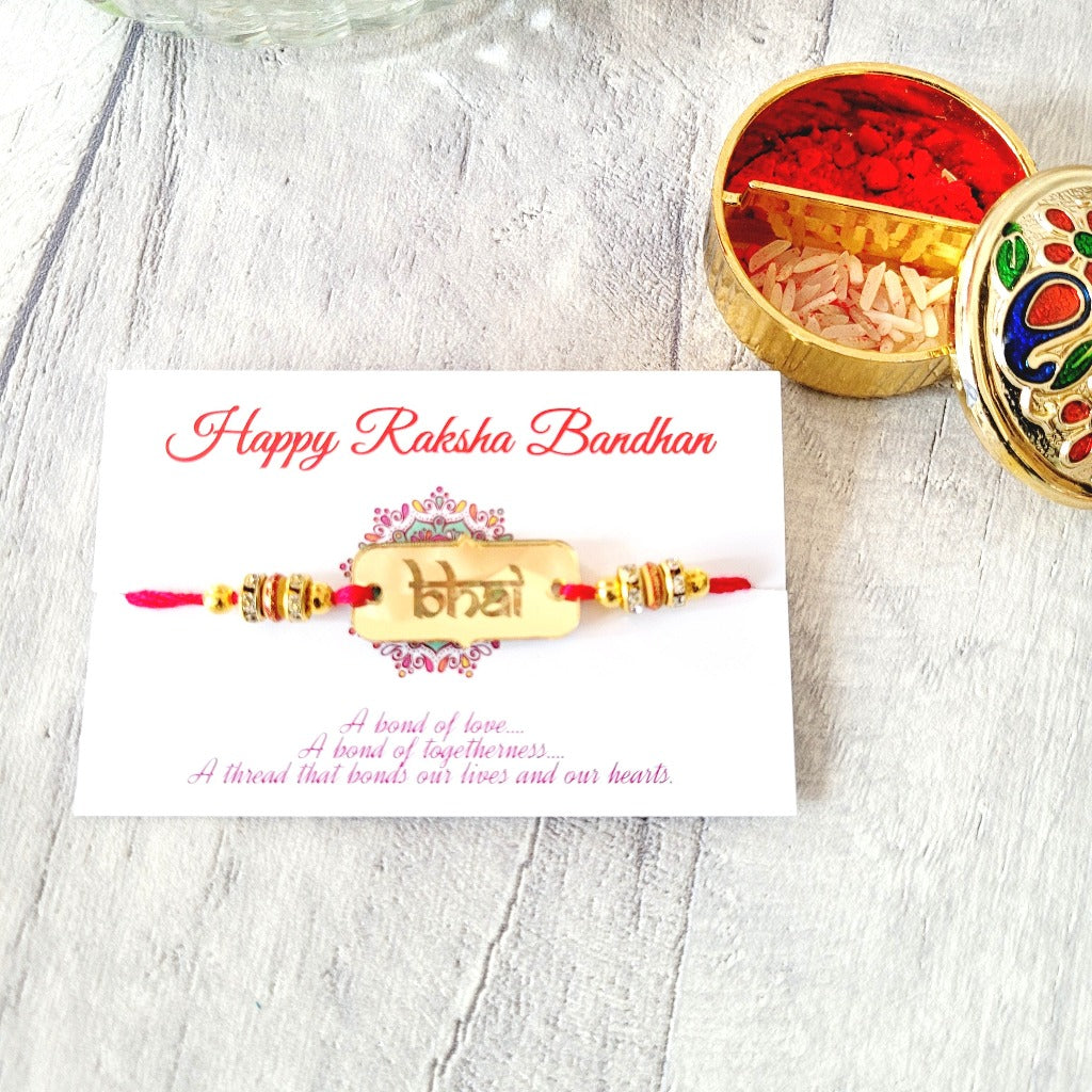 Bhai Bhabhi Rakhi Hindi, Gujarati & English Combinations