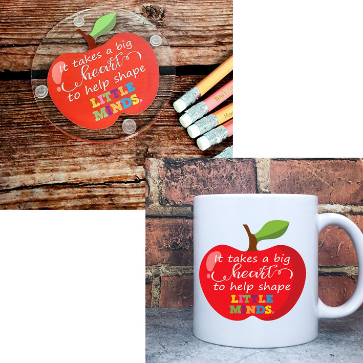 Teacher Apple Mug Set