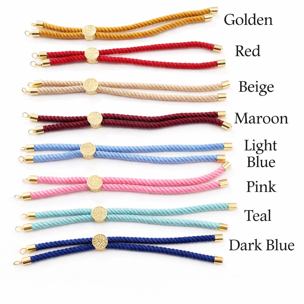 Personalised Beaded Name Rakhi Bracelet Adjustable Bands