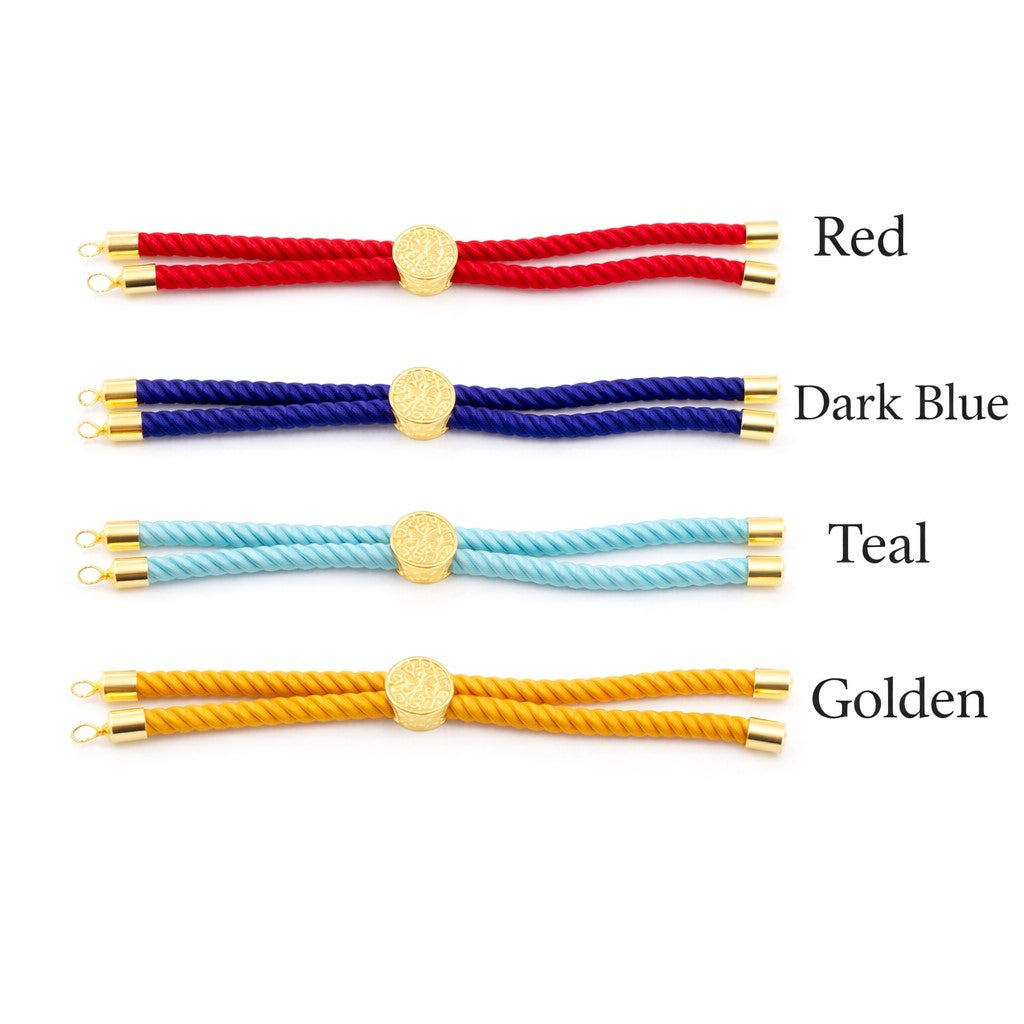 Om Gold Rakhi Bracelet – Adjustable Thread Rakhi