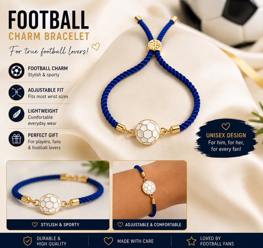 Adjustable Football Fan Brother Rakhi Bracelet (Copy)