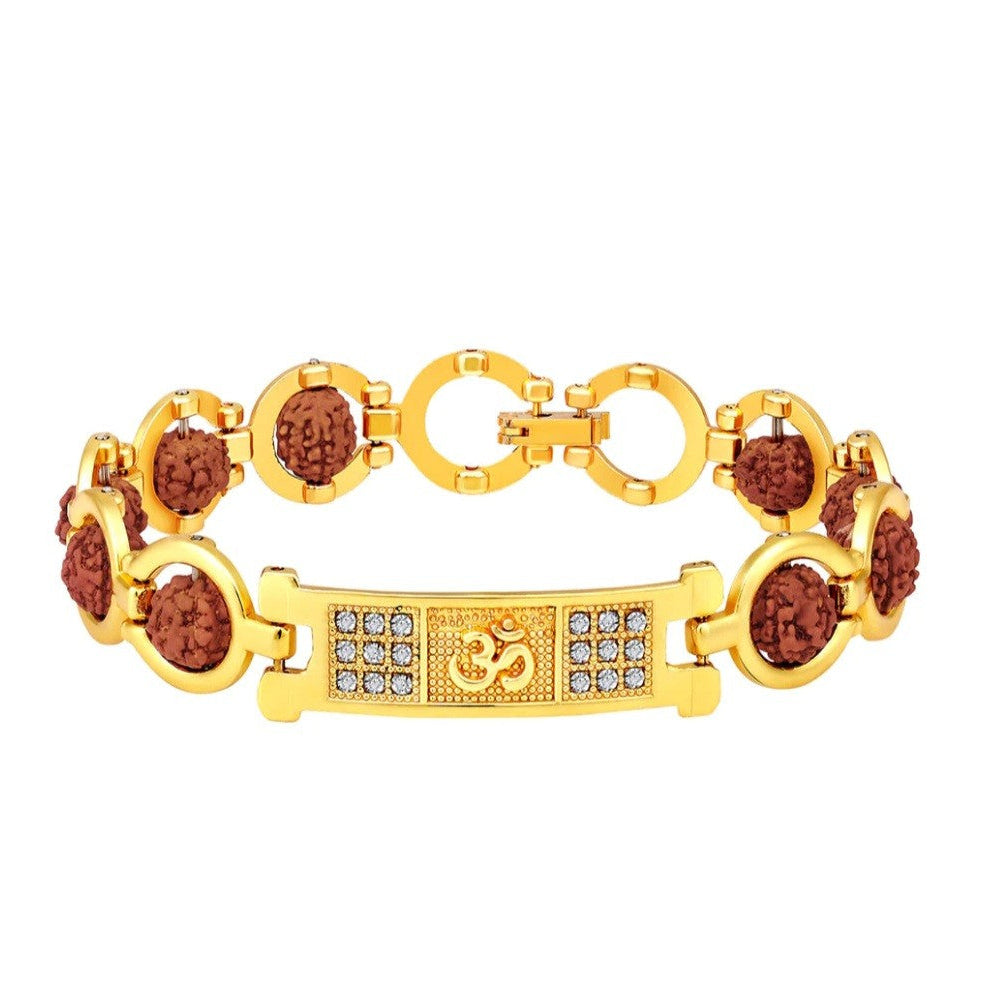 Premium OM and Rudraksh Bracelet Rakhi