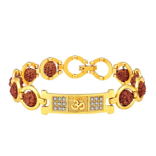 Premium OM and Rudraksh Bracelet Rakhi