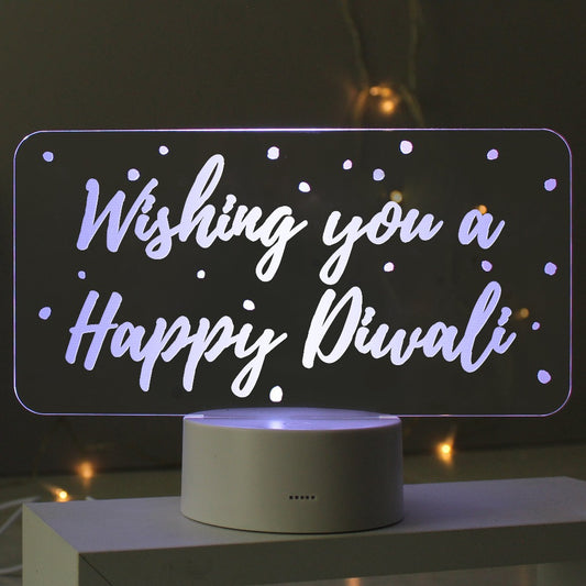 Happy Diwali LED Colour Changing Sign