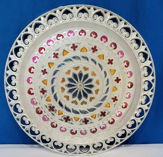 Large acrylic Prasad Thali