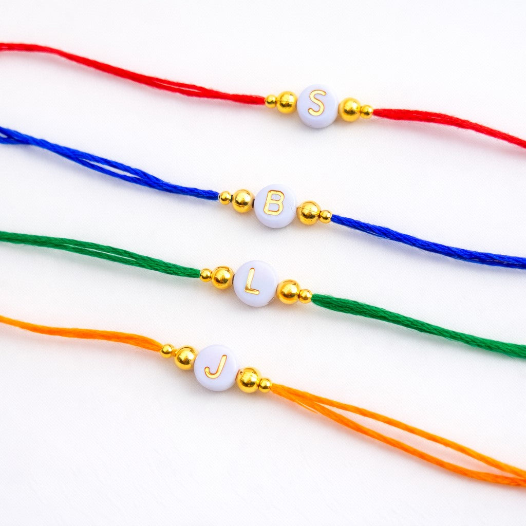 Personalised Initial Rakhi  –  Everyday Wear Rakhi
