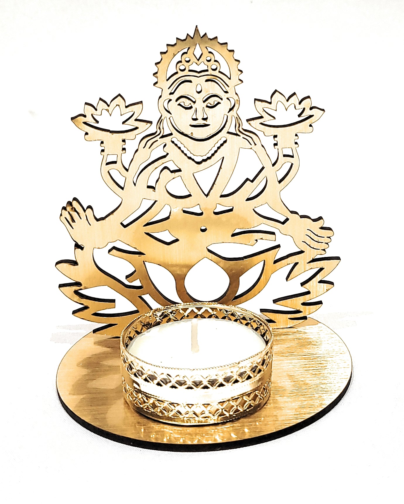 Ganesh Lakshmi Shadow Tealight holder