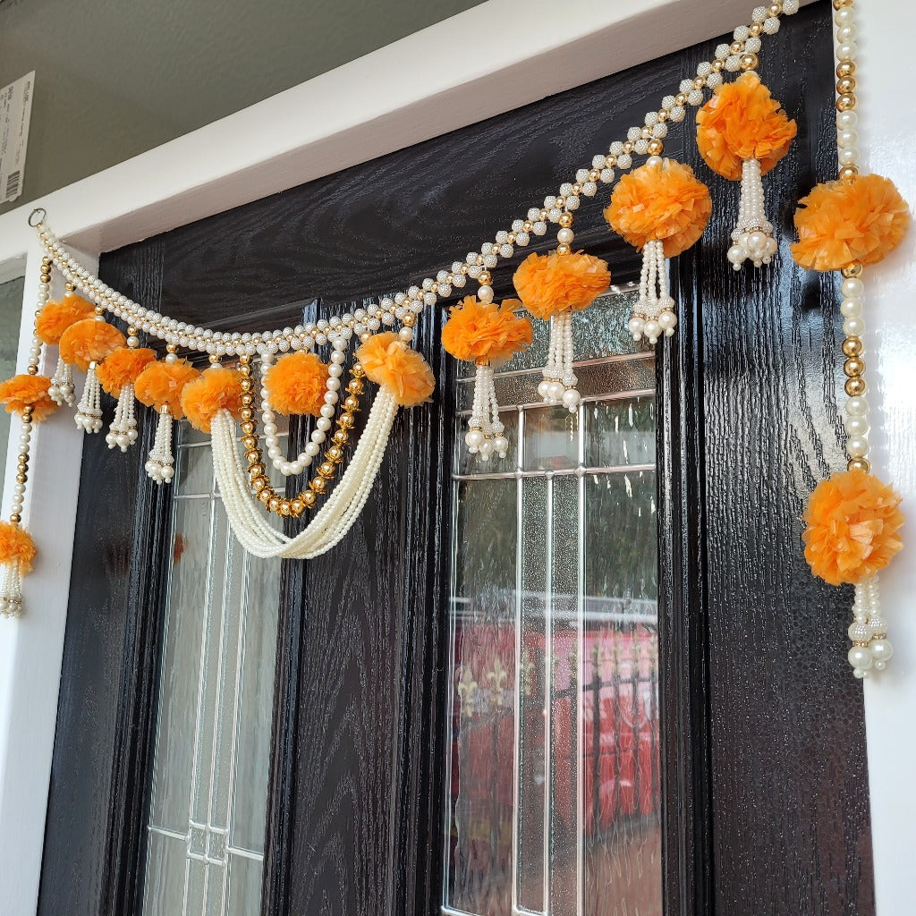 Traditional Indian door hanging, Door Toran, Diwali toran
