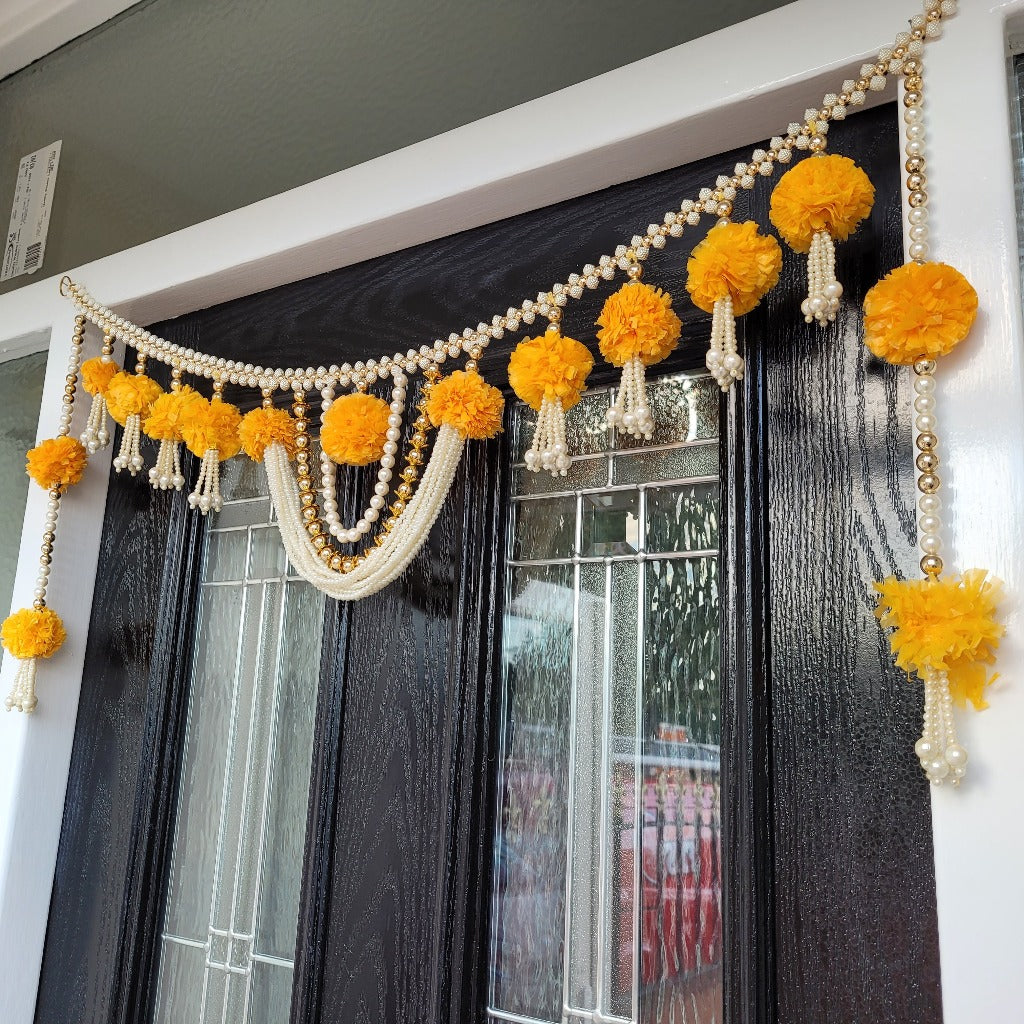 Traditional Indian door hanging, Door Toran, Diwali toran