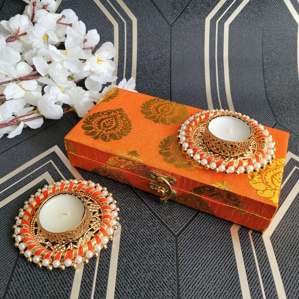 Diwali Round Diya in gift box, diyas, diwali decorations