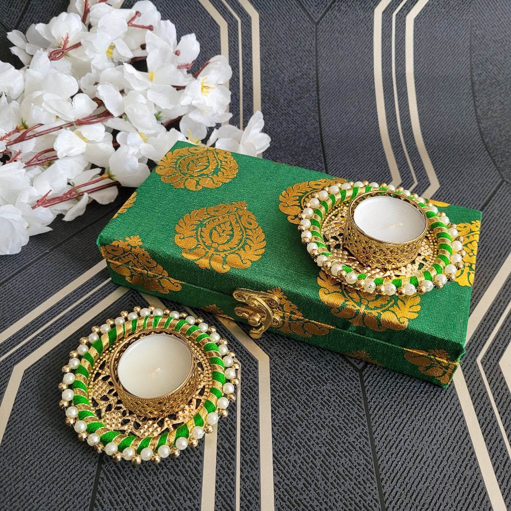 Diwali Round Diya in gift box, diyas, diwali decorations