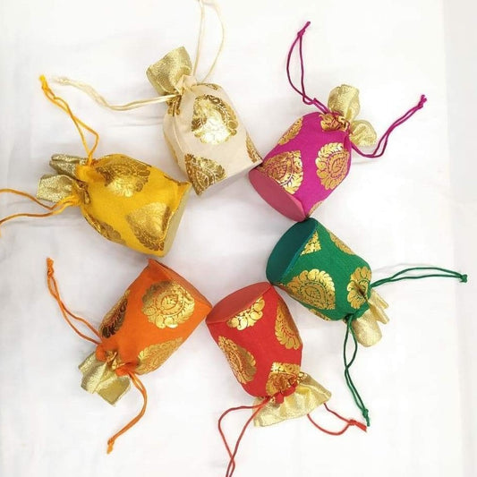 Diwali Potli Bags, Gift bags, Favour Bags, Wedding favour bags