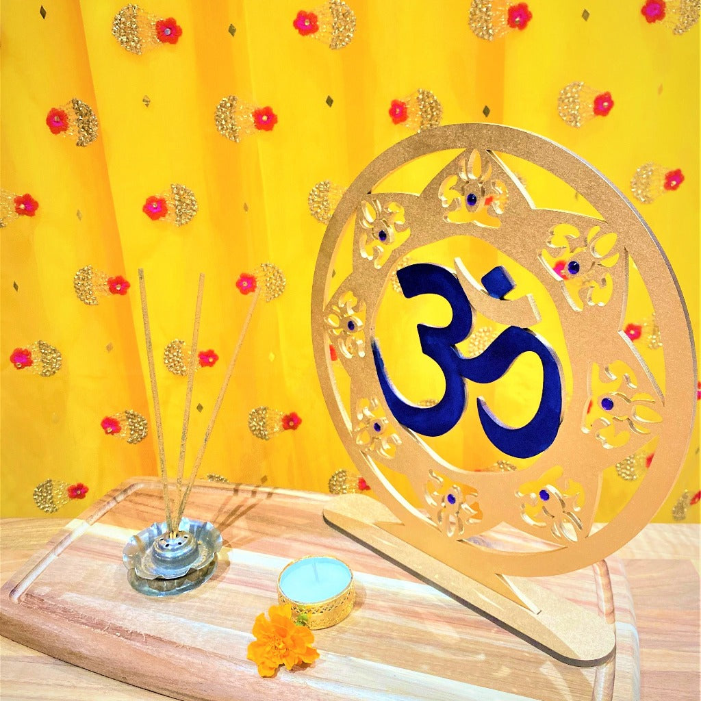 Om sign freestanding mandala Diwali decoration and gift