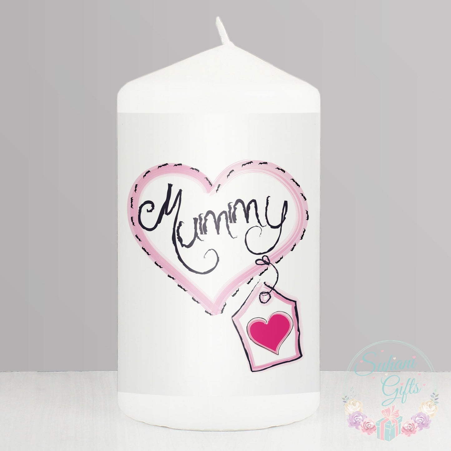 Mummy Heart Stitch Candle-Suhani Gifts