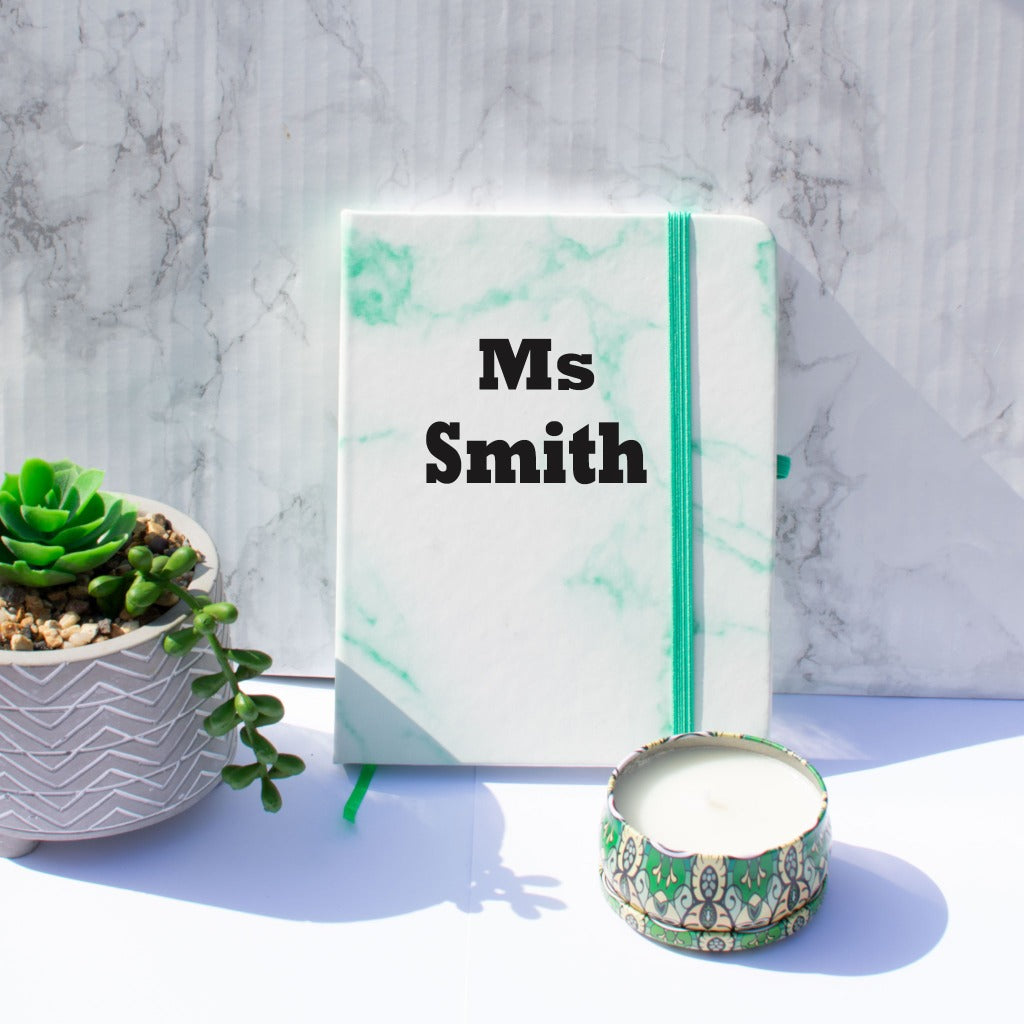 Teacher Notepad and Candle set