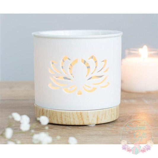 White Lotus Oil Burner-Suhani Gifts