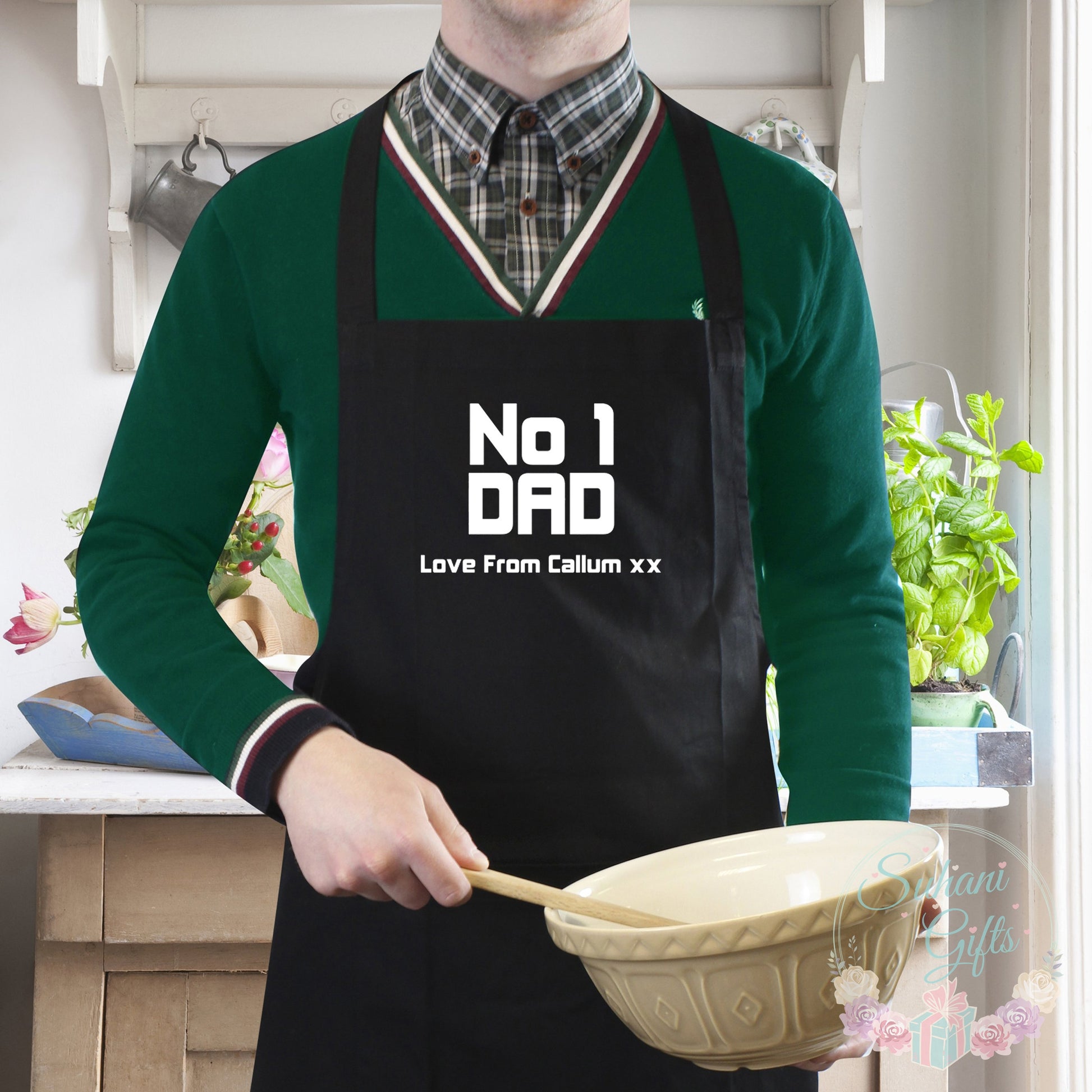 Personalised No1 Dad Apron - Suhani Gifts