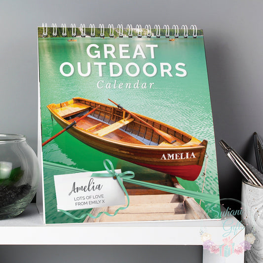 Personalised Outdoors Desk Calendar - Suhani Gifts