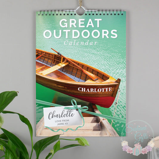 Personalised A4 Great Outdoors Calendar - Suhani Gifts