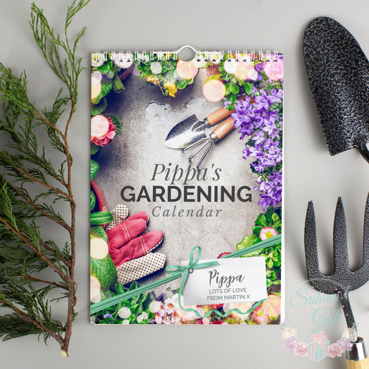 Personalised A4 Gardening Calendar - Suhani Gifts