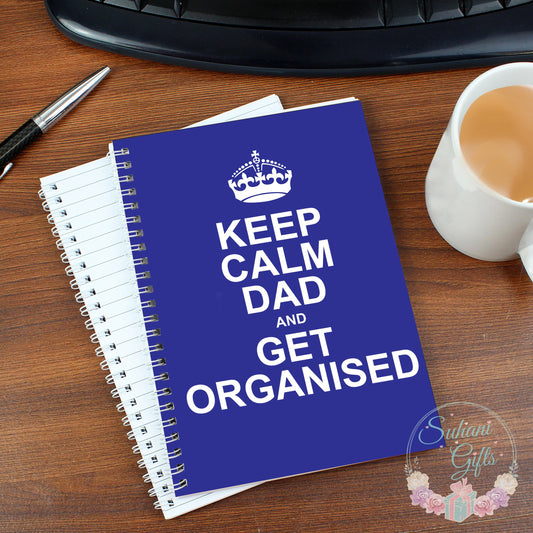 Personalised Keep Calm Blue A5 Notebook-Suhani Gifts