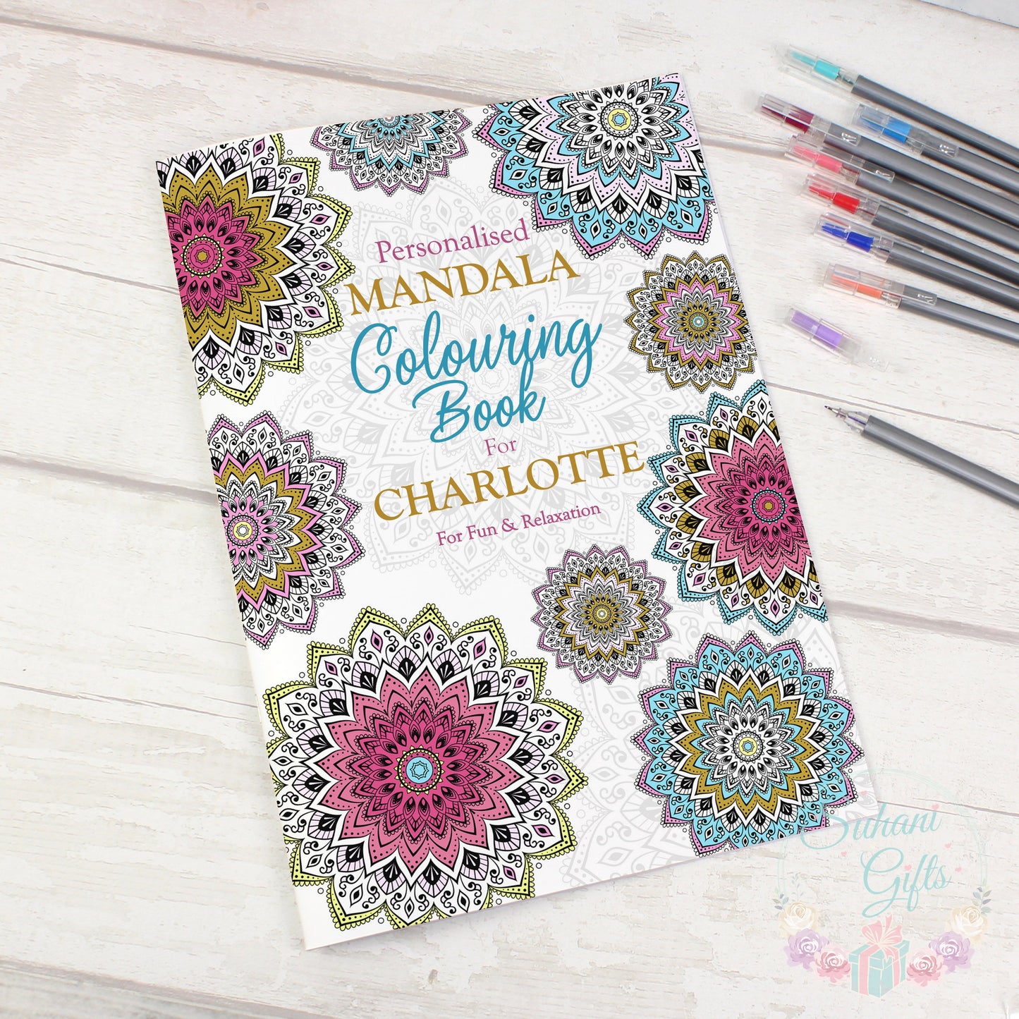 Personalised Mandala Colouring Book - Suhani Gifts