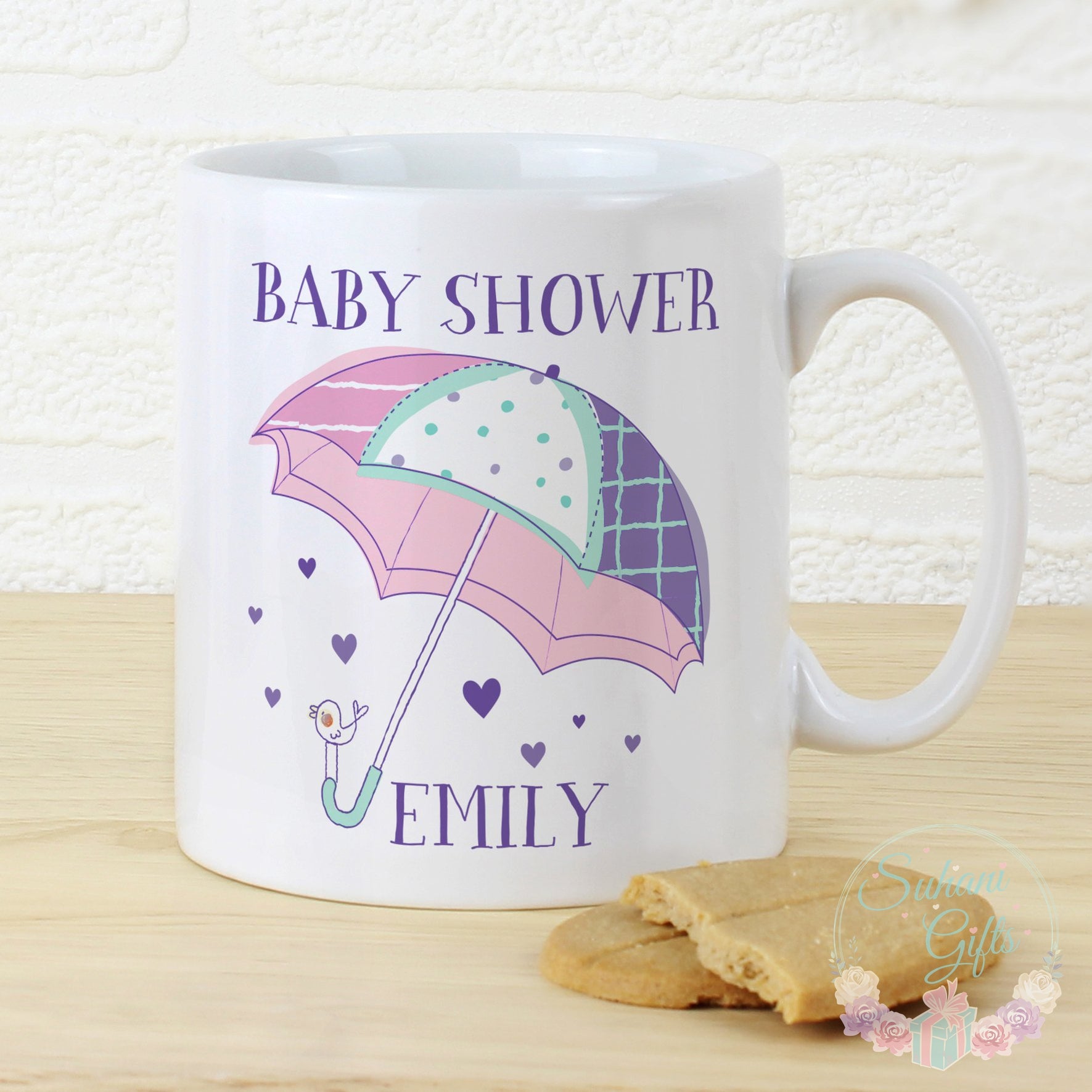 Personalised Baby Shower Umbrella Mug - Suhani Gifts