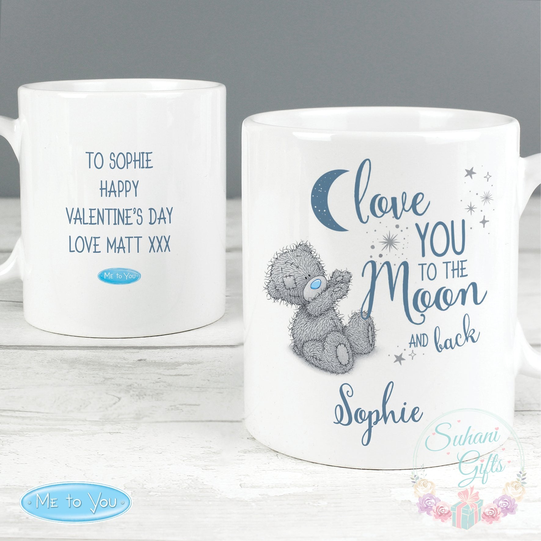 Personalised Me to You 'Love You to the Moon and Back' Mug-Suhani Gifts