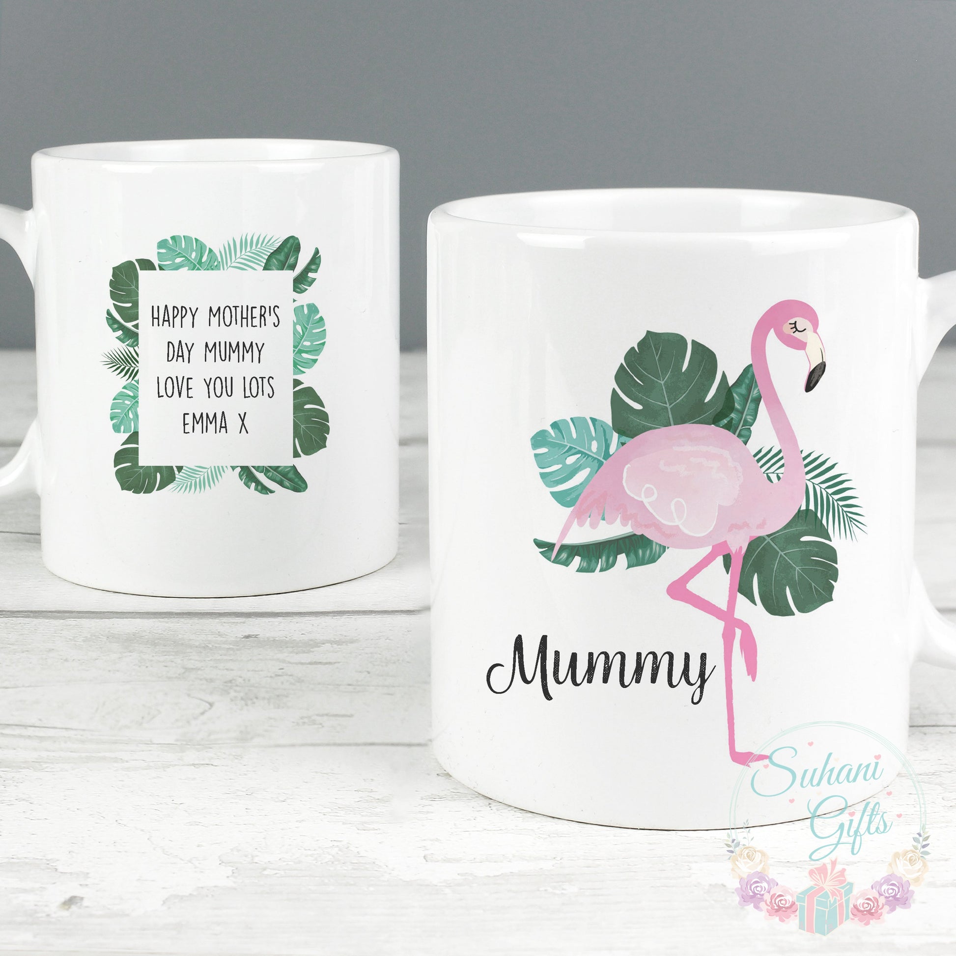 Personalised Flamingo Mug-Suhani Gifts