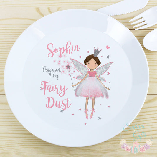 Personalised Fairy Princess Plastic Plate-Suhani Gifts