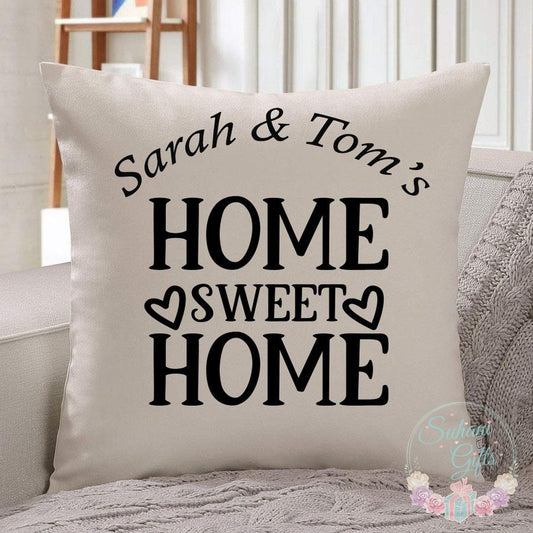 Personalised Home Sweet Home Cushion-Suhani Gifts