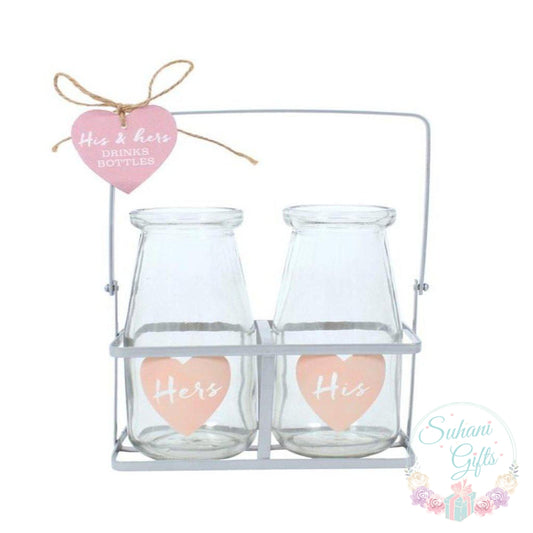 His & Hers Glass Bottle Set-Suhani Gifts