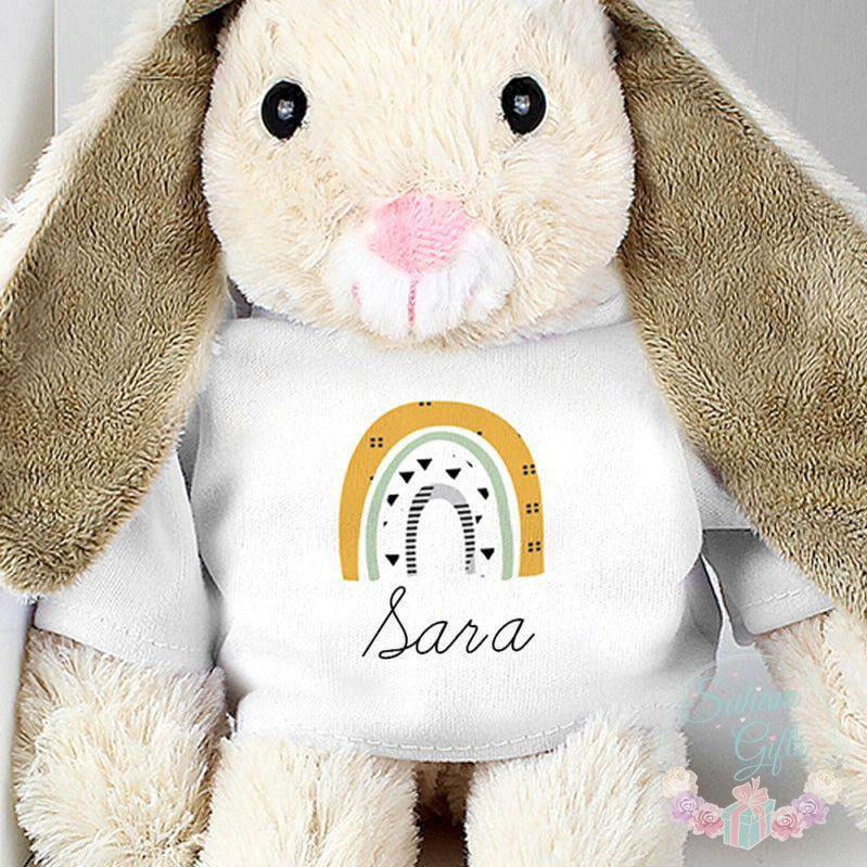Personalised Rainbow Bunny Rabbit-Suhani Gifts